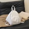Borsa a tracolla casual da donna, di grandi dimensioni, a forma di raviolo, tinta unita, per donna