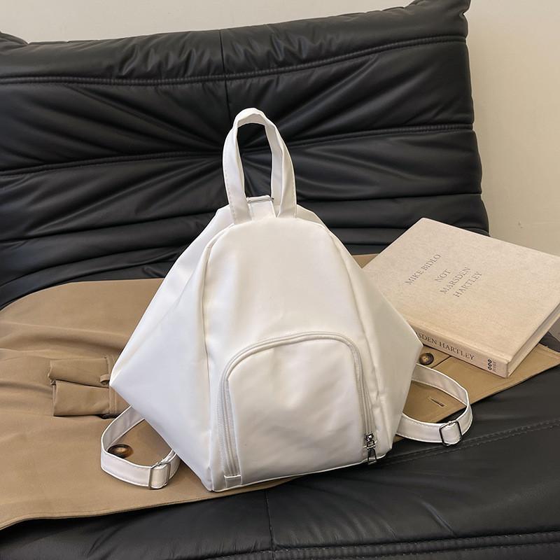 Borsa a tracolla casual da donna, di grandi dimensioni, a forma di raviolo, tinta unita, per donna