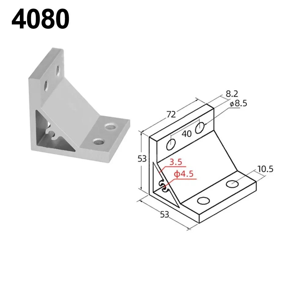Aluminum Joint Fastener 90 Degree Bracket For Aluminum Extrusion 3030 Series Aluminum Extrusion Easy To Install High Hardness