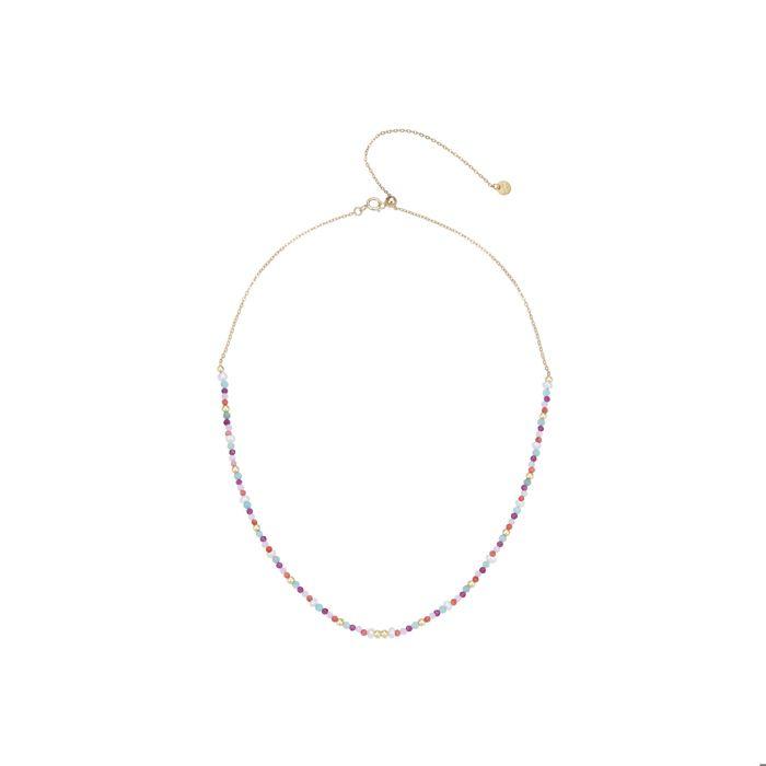 Collier Luxenter En Argent 925 Avec Quartz Hydrothermal Orange Et Finition On or Jaune 18 Carats - Asvorg