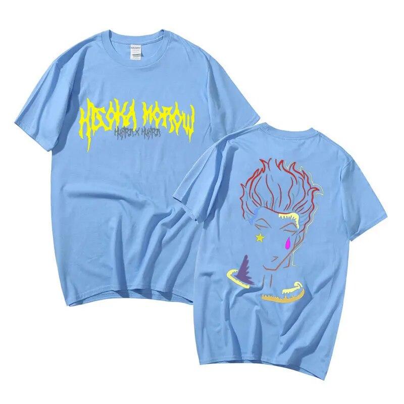 Japonské Anime Hunter X Hunter Tričko Hisoka Letní Unisex Dámské Volné Trička Unisexga 90. léta Unisex Módní Tričko Krátký rukáv