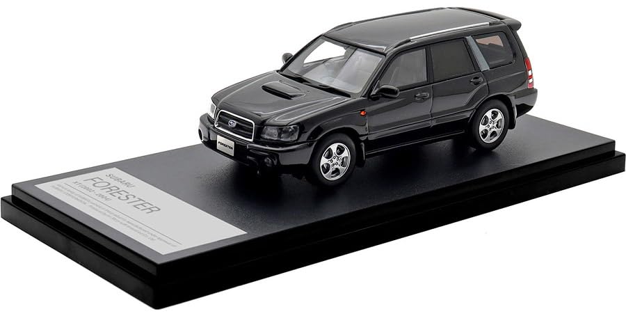 INTERALLIED Hi Story 1/43 Scale SUBARU FORESTER XT (2002) Black Topaz/Mica Finished Model HS515BK