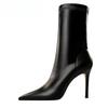 Fashion High Quality Women Ankle Boots Fashion Soft Leather Women Shoes Street Style Pointed Toe Thin Heels Ladies Boots Shoes for Women