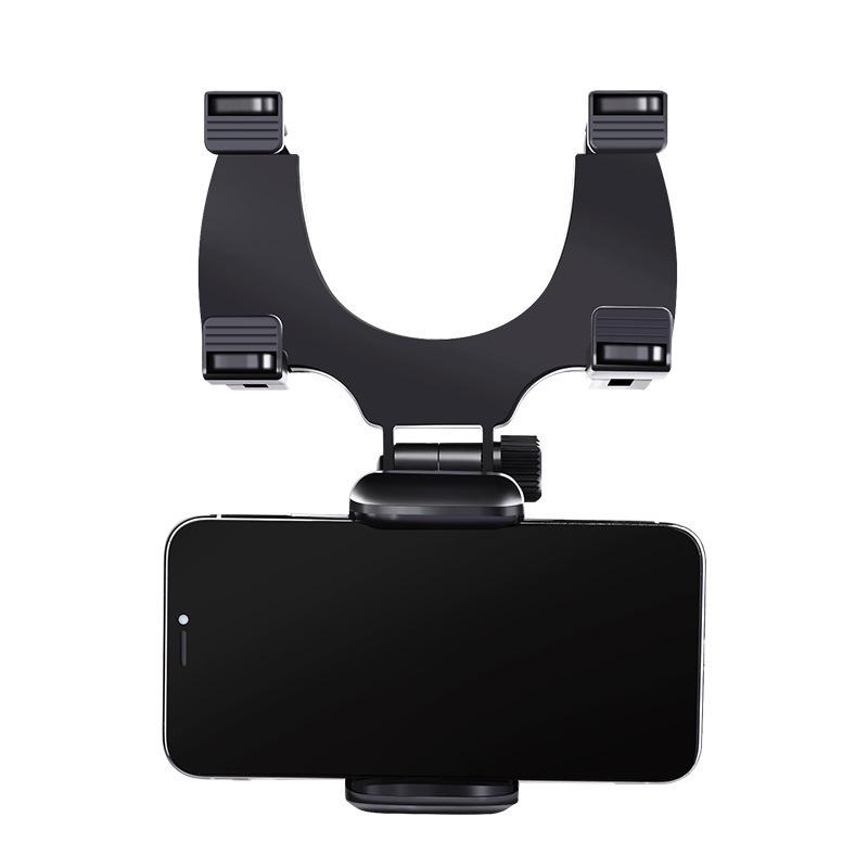 Multi-functional Rotating Rearview Mirror Phone Holder and AR Navigation Mount with Unhindered Charging Standard