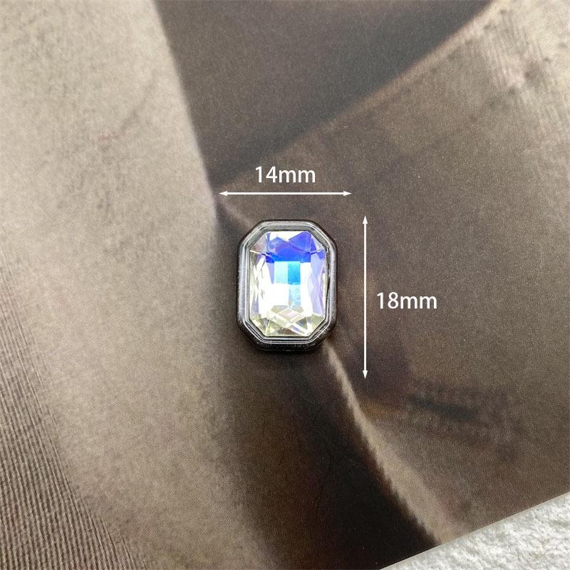 Colorful Mermaid Ji Transparent Diamond Jewelry Simple Flat Bottom Love Bow Hair Accessories Clothing Diy Accessories