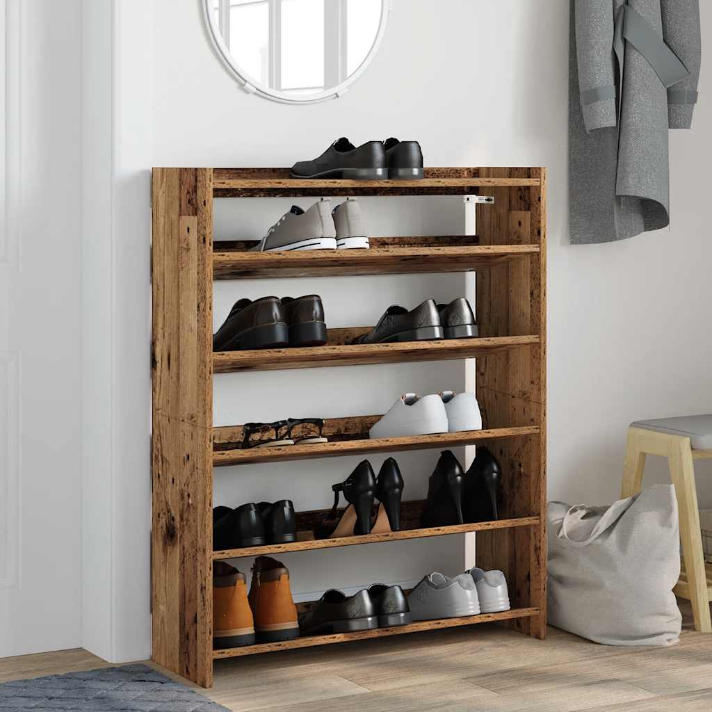 Vidaxl Scarpiera, Legno Vecchio, 80X25X100 Cm