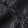 Fashion Men's  Winter Casual Pocket Zipper Thermal Leather Jacket Top Coat