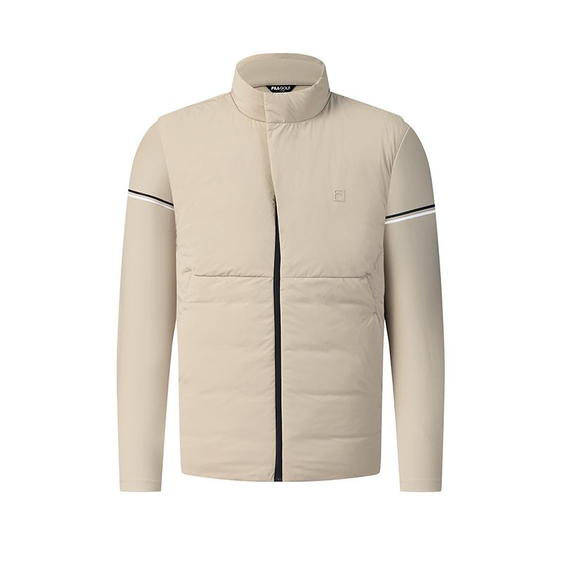 Fila Golf Series Minimalist Casual Sports Detachable Two-Piece Goose Down Warm Jacket Men Outerwear A61M545905FLK
