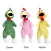 Molar Interactive Corduroy Pets Dog Toys Squeaky Plush Chew Toy Screaming Chicken