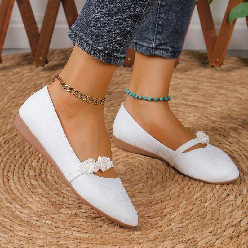 Fashion 2024 New Fashion Solid Color Pointed Toe Flat Women's Shoes Shallow Mouth Slip-on Versatile and Comfortable Women's Shoes