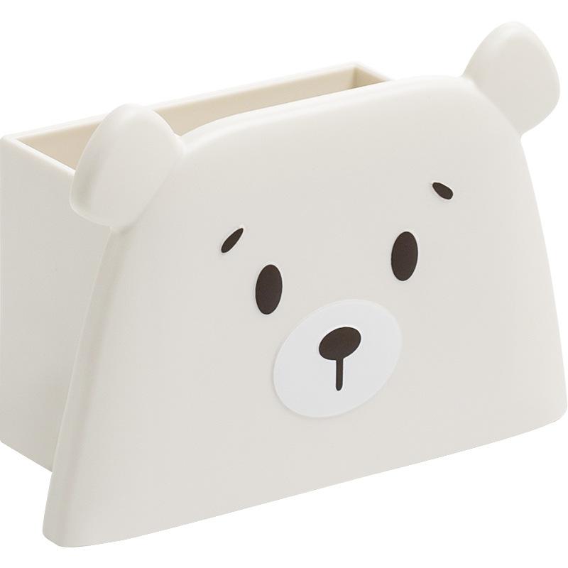 Free Bear Cute Pen Holder, Simple Gift Storage Creative Plastic Stationery