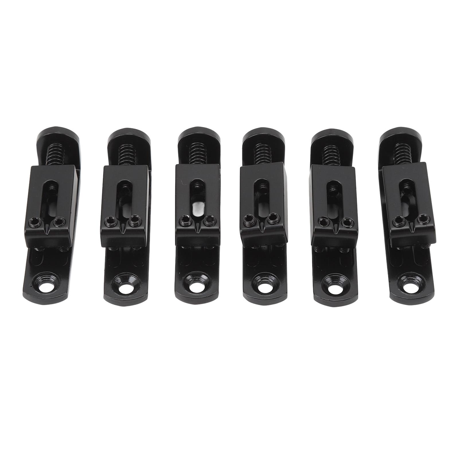 6PCS Guitar Bridge Saddle Split Type Zinc Alloy Electric Guitar Saddle Replacement