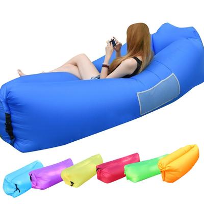 Inflatable Sofa, Portable Waterproof Inflatable Lounger With Comfortable Cushion, For Camping, Holiday, Hiking, Swimming Pool And Beach Parties