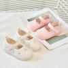 Infant and Toddler Floor Shoes for Spring and Autumn, Princess Soft Sole Non-Slip Anti-Kick Walking Shoes for Baby Girls