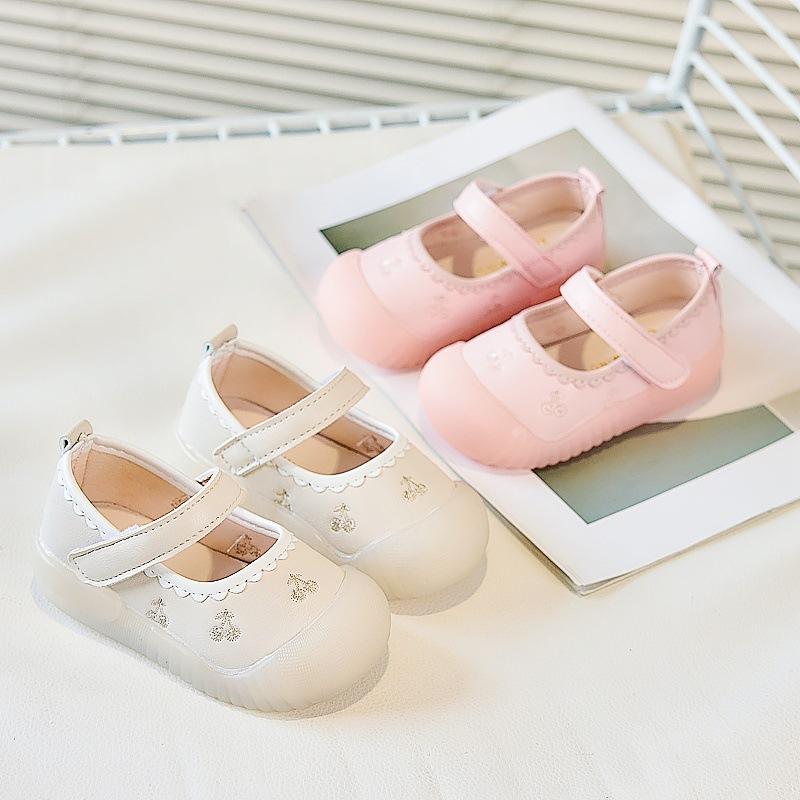 Infant and Toddler Floor Shoes for Spring and Autumn, Princess Soft Sole Non-Slip Anti-Kick Walking Shoes for Baby Girls