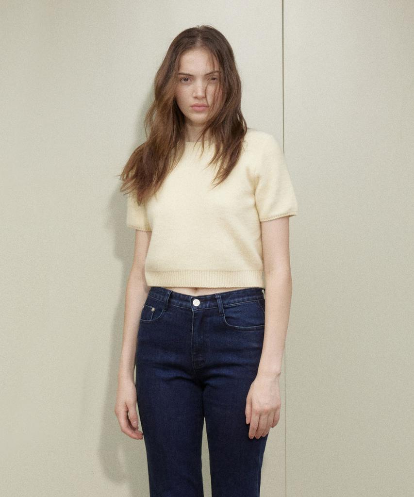 Assenti [Fleece-Lined][Select Length] Denim Slim Bootcut Pants_Blue