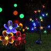 1~4 Pcs LEDs Solar Flower Light Outdoor for Garden Decoration RGB Fairy Light Solar Powered Decor Lights for Landscape Backyard