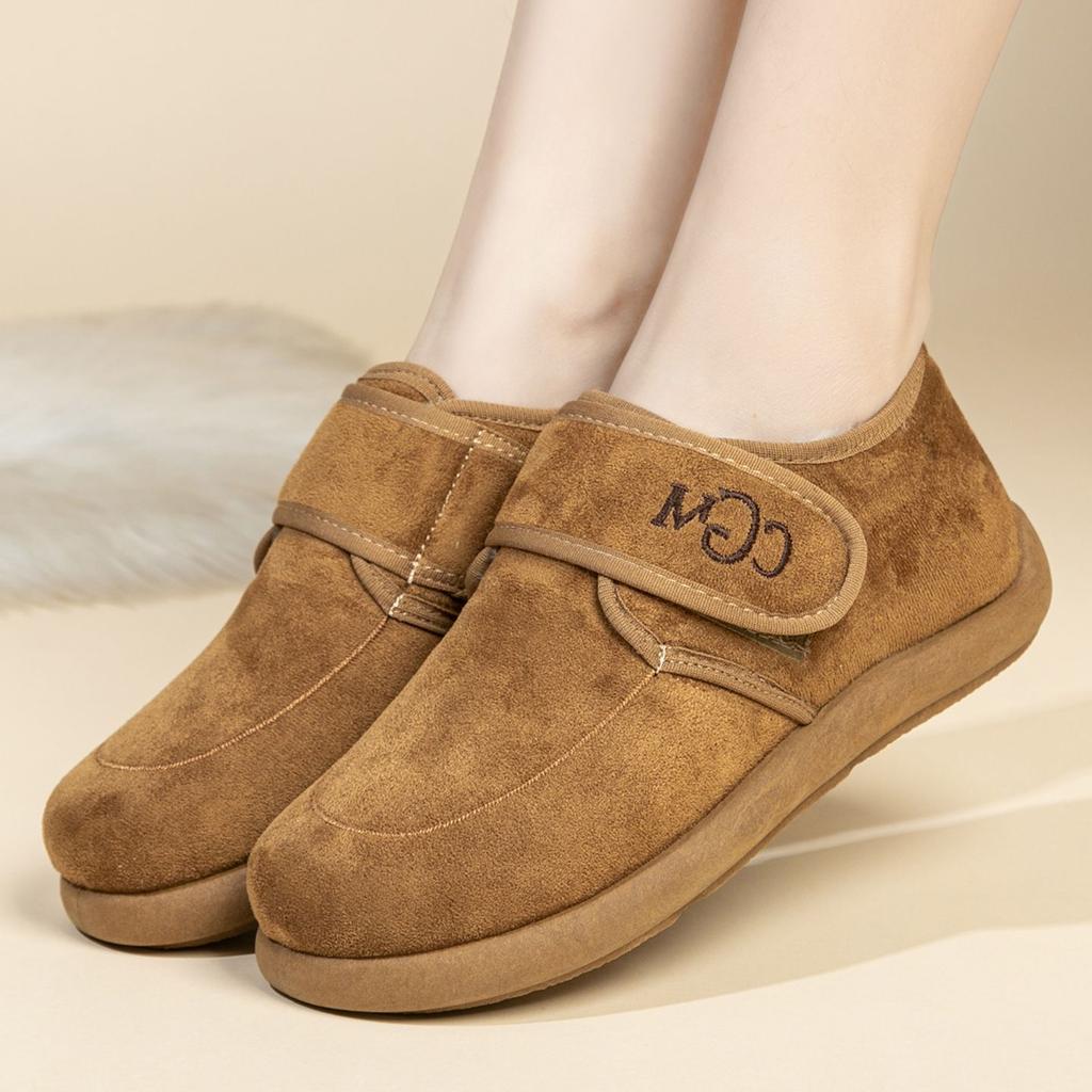 New cotton shoes Velcro warm cotton boots velvet soft sole comfortable cotton shoes