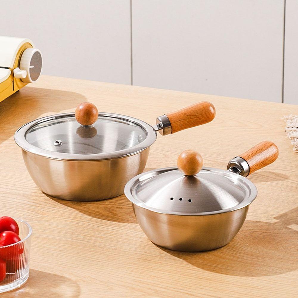 Single Handle Cooking Sauce Bowl Stainless Steel Food Supplement Pot New Milk Pot