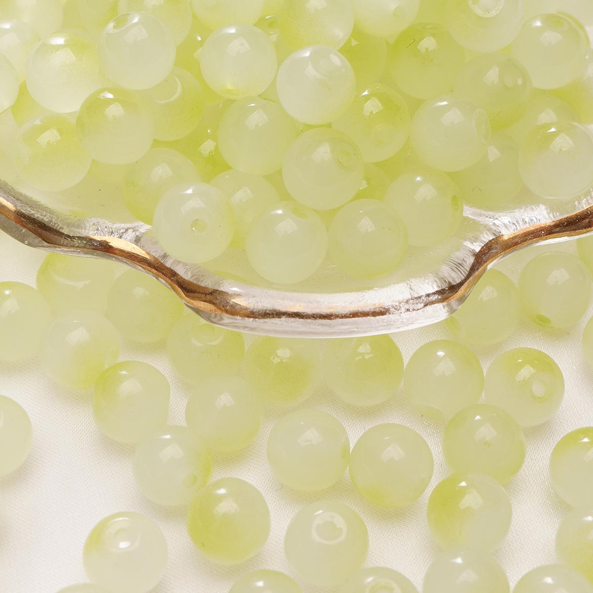 

Браслет из полусахарных желейных стеклянных бусин размером 8-10 мм - Круглые россыпные бусины для аксессуаров ручной работы Hole diameter approx 1.5mm