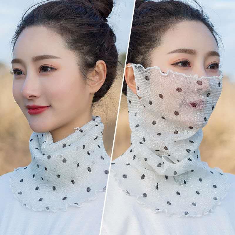 

Женская толстовка с капюшоном, летняя тонкая солнцезащитная вуаль, универсальный маленький шелковый шарф для защиты шеи, универсальная маска для шеи, шарф 22*40