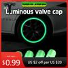 Bilklistermärke 2025 Het 4 st Bil Ljusande Däckventilhattar Däck Fluorescerande Tillbehör För Roadster Modell 3 Y S X Juguete Coi