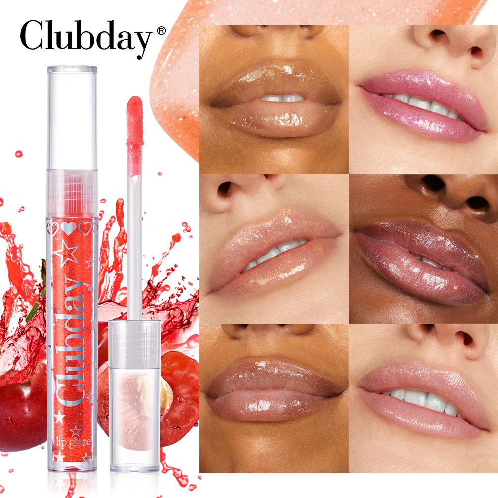 Perlmuttfarbener Feuchtigkeitsspendendes Feuchtigkeitsspendendes Wasser Leichter Transparenter Lippenlack Lipgloss Natürlicher Langanhaltender Spiegel Glanz Farbiger Lippenlack