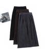 Stunning and Chic High-Waisted Velvet Skirt for Women, Autumn and Winter Straight-Style Skirt