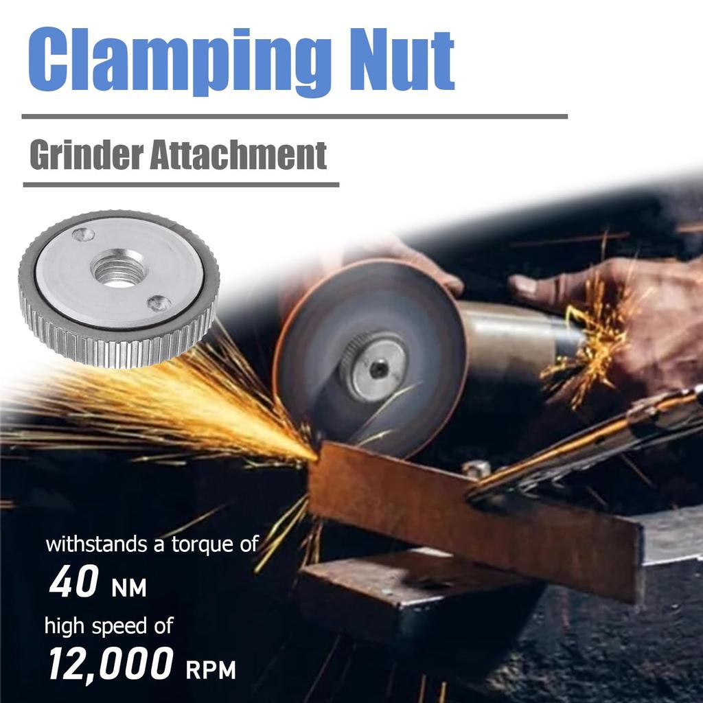 Winkelschleifer SDS Schnellspannmutter Metall Kontermutter für Kompatibel Für Bosch AEG, Hitachi, Metabo, Makita Stützteller Stahlschleifen