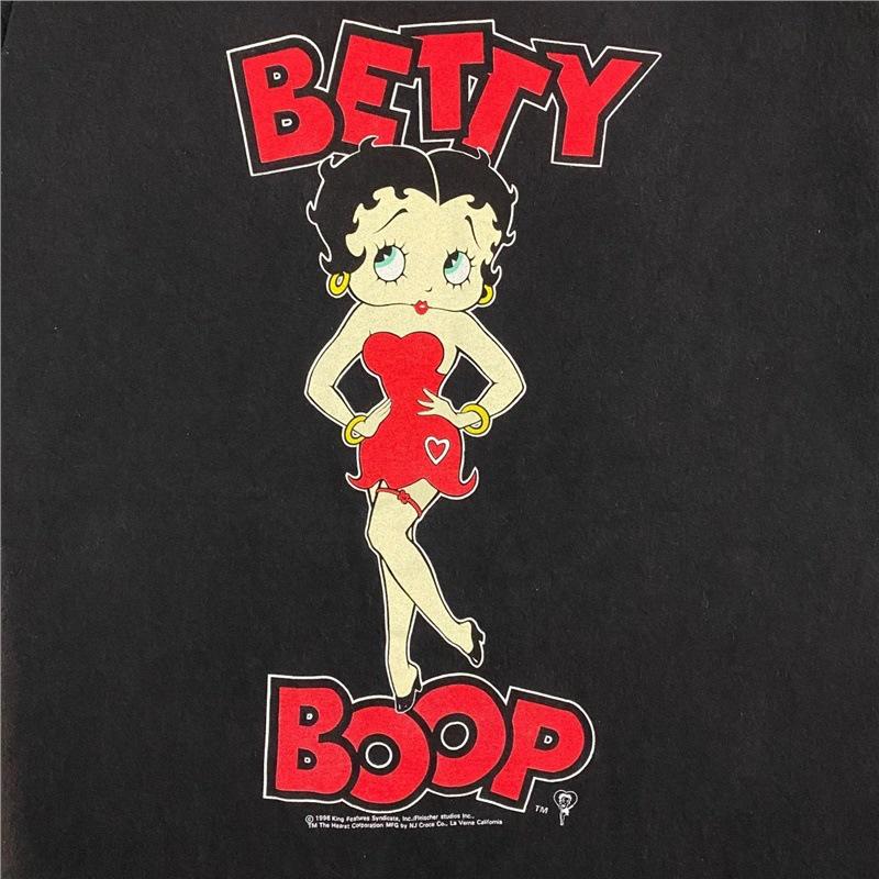 

Vintage Betty Boop Heavyweight Loose-fit Retro Anime T-shirt M