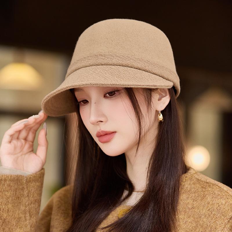 Autumn and winter hat women's high-end temperament duck tongue beret fashion versatile ear protection warm newsboy hat