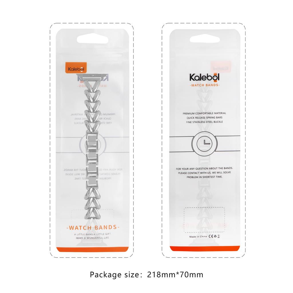 KALEBOL For Apple Watch Series 11 10 42mm/9 8 7 41mm/SE3 SE2 SE 6 5 4 40mm/3 2 1 38mm Watch Band Zinc Alloy Strap V-Shape