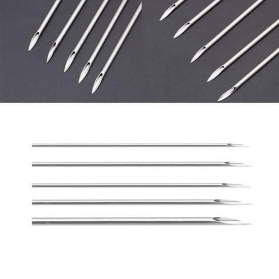 10Pcs 12/14/16/18/20G Surgical Steel Disposable Piercing Needles for Navel Nose