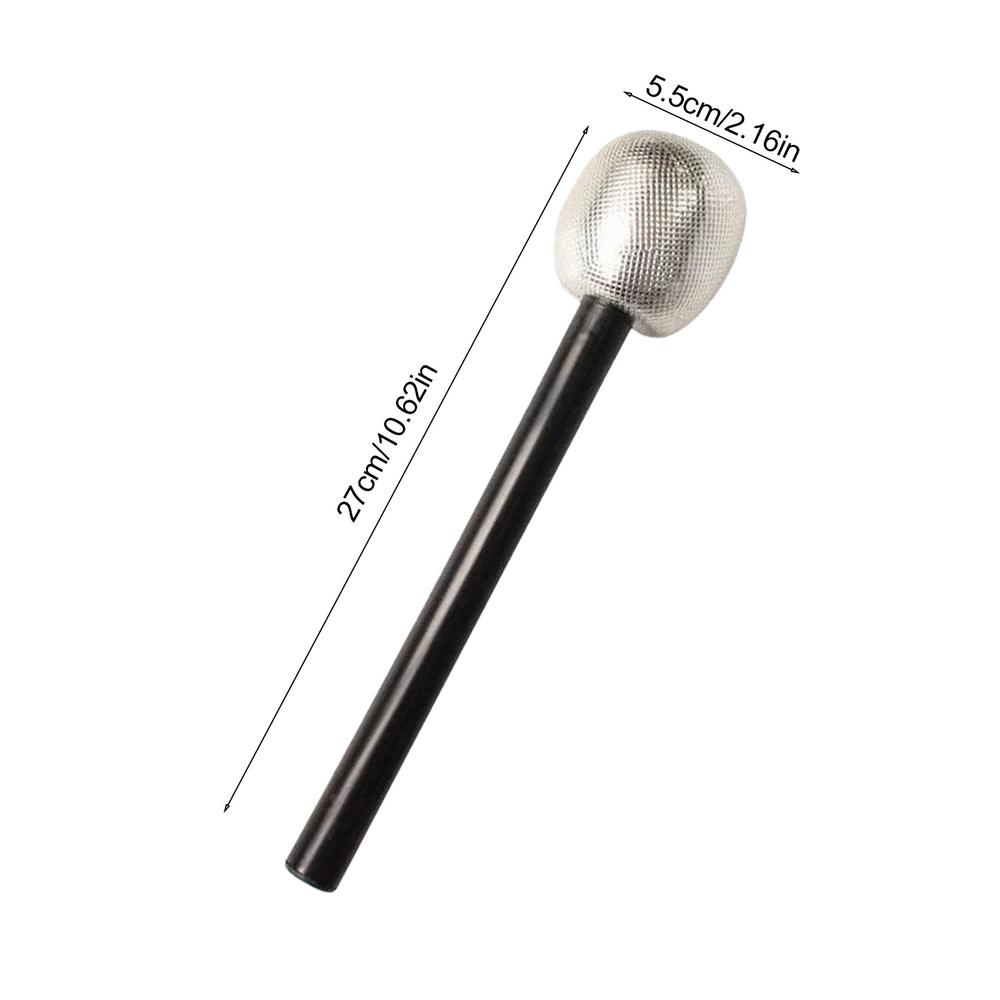 Glittered Microphone Prop Fake Party Microphone Prop For Children Shiny Appearance Pretend Star Toy For Birthday Party