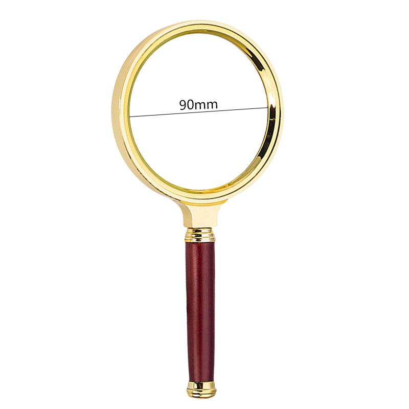 Portable 10x High-Definition Handheld Magnifier with Dragon Pattern Handle - Perfect for Elderly Retro Reading