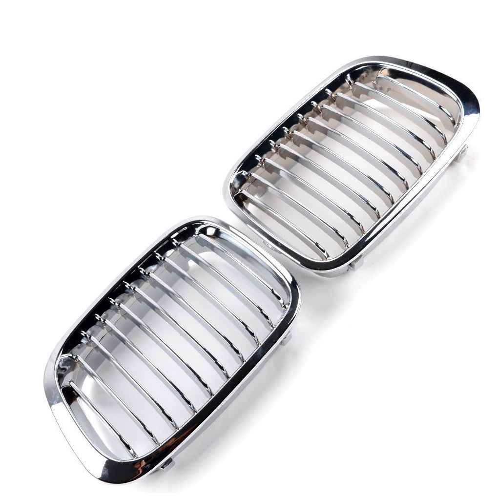 Přední mřížky do auta, poloviční galvanické mřížky pro BMW 4dveřový E46 318i 320i 323i 325i 328i 1998-2001