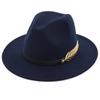 1 Pcs New Fashion Unisex Men Women Hat Woolen Wide Brim Jazz Cap Hats Hats for Women Sombrero Cawboy Fedora