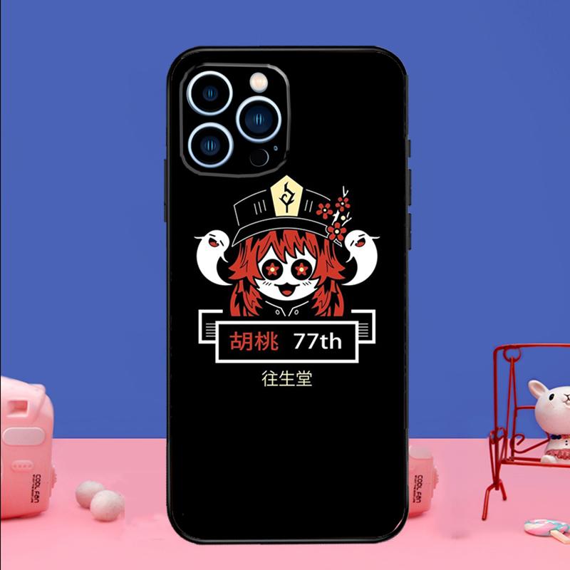 Genshin Impact Hu Tao Ghost Phone Case For iPhone 17 16 14 13 12 11 15 Pro Max Mini 15 16 Plus 16e 17 Air Bumper Cover
