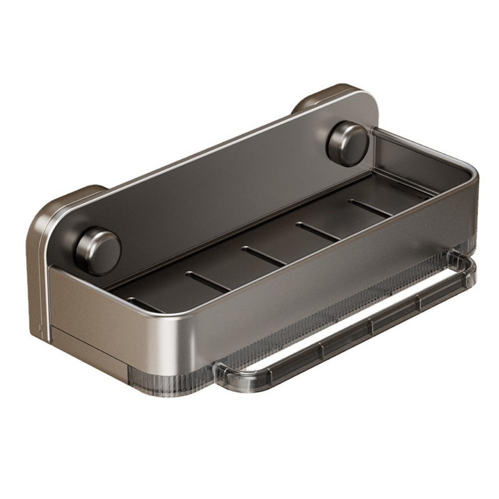 

Wall Mounted Suction Cup Sink Drain Rack Space Aluminum Rag Drainage Rack Kitchen сірий