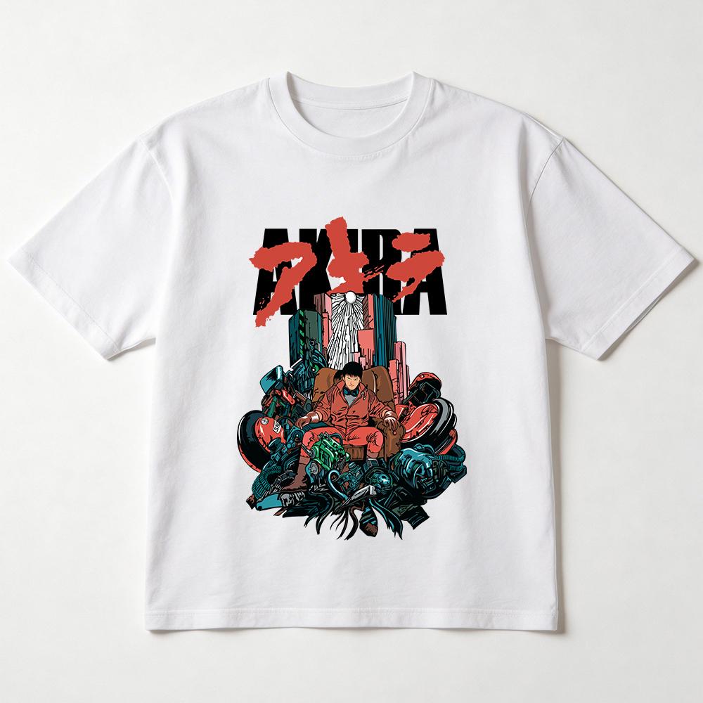 Unisex Akira Print Cotton Short Sleeve TShirt for Adults and Kids Matching Family Outfit Casual Top 100
