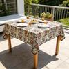 Party Dining Home Kitchen Cotton Linen Material Soft Washable Household Rectangle Tablecloth