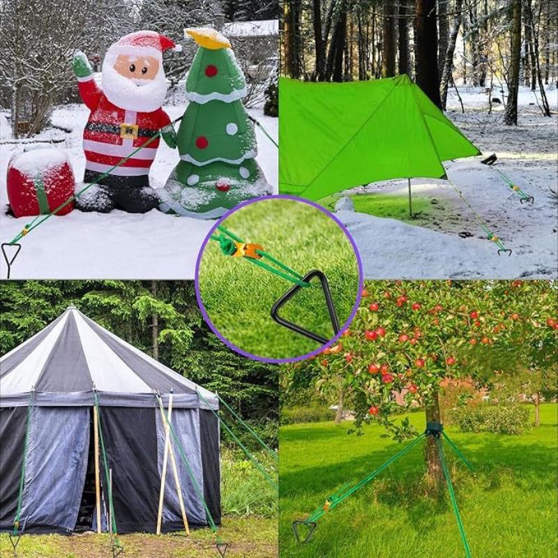 Tree Stake Kit, Heavy Duty Spiral Tree Stakes and Supports for Straightening Leaning or Young Trees, Protects From Harsh Weather