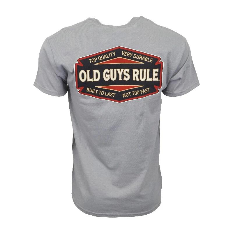 OLD GUYS RULES MENS BUILT TO LAST T SHIRT XL