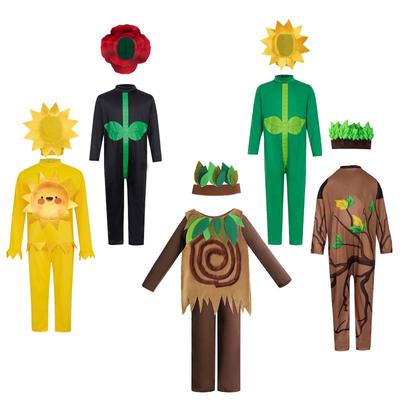 Children's Sunflower & Rose Costume for Stage Performance