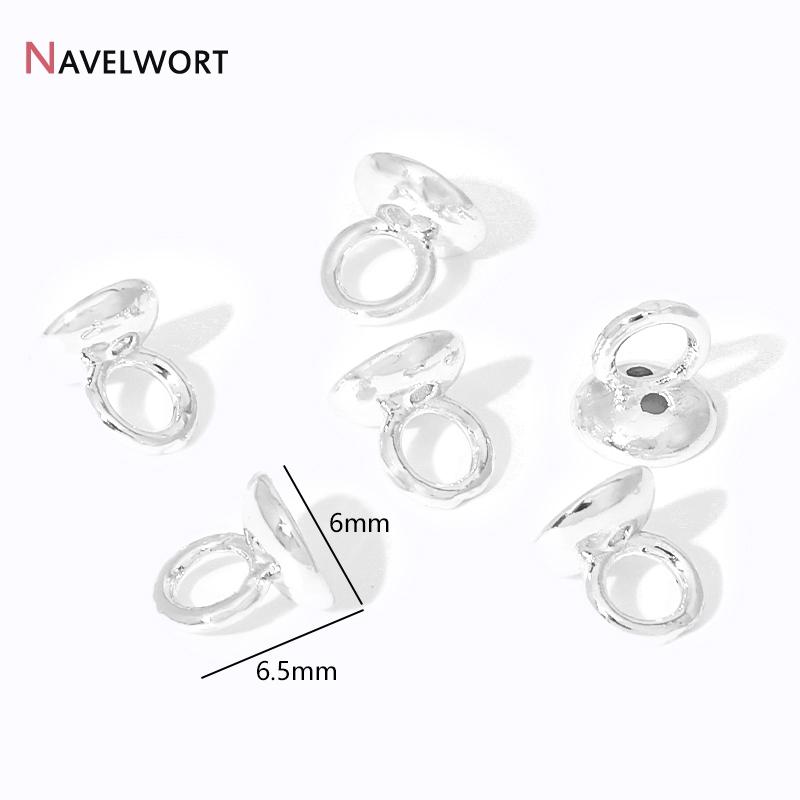 10/20Pcs Gold Plated Brass Crimp Beads,End Caps For Jewelry Making,Caps For Bracelet,Supplies For Jewelry,DIY Accessories