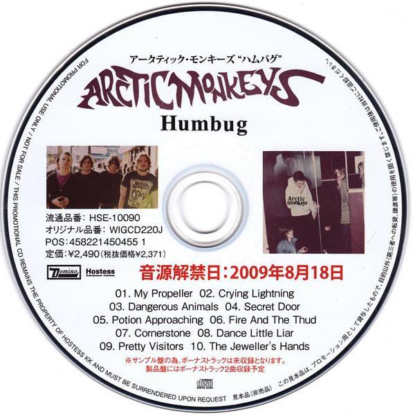 

CD ARCTIC MONKEYS - Humbug HSE10090PROMO Hostess Enterta 2009 Japan Rock Used