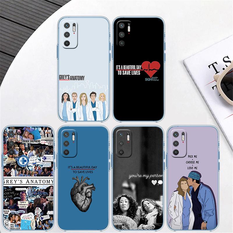 Grey's Anatomy Transparent Phone Case for Motorola Moto G7 G8 G9 G84 G85 G73 G24 G15 Z2 Play Power Plus
