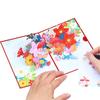 Pop-Up Grußkarten 3D Floral Flamingo Pop-Up Karte Geburtstagskarte Geschenkkarten für Valentinstag Abschluss Jubiläum