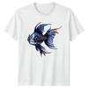 Dark Gothic Fish TShirt Aquatic Fantasy Gift For Him And Her