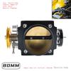 Corpo farfallato da 80MM Universale da 3" Pollici Per Mustang Honda Collettore di aspirazione Alluminio Billet CNC Nuovo